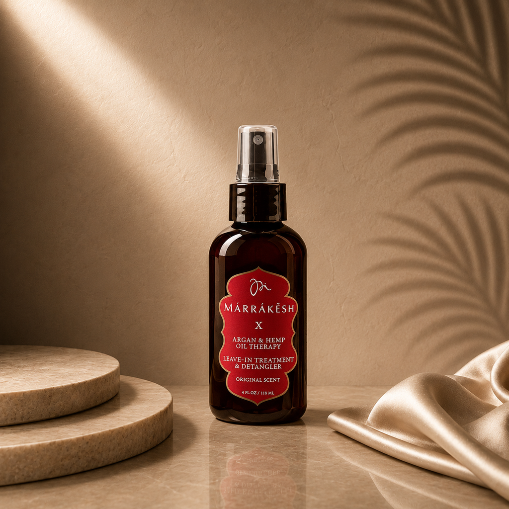 Ds Hair By Dalia Softness Mist Ritual in Marrakesh, 118ml leave-in treatment with a spray bottle for silky smooth hair.