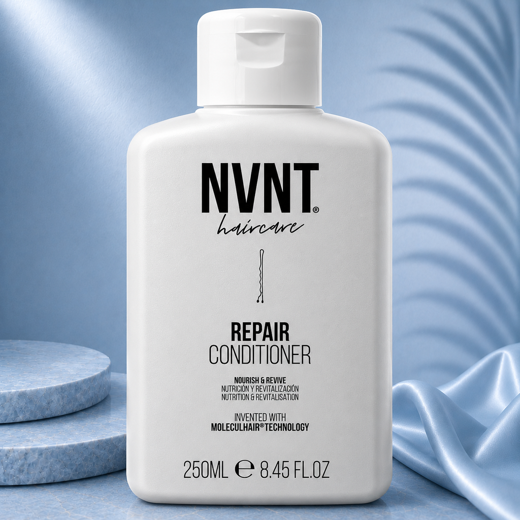 Ds Hair By Dalia NVNT 250ml Repair Conditioner Ritual bottle with blue label and pump for nourishing hair care.