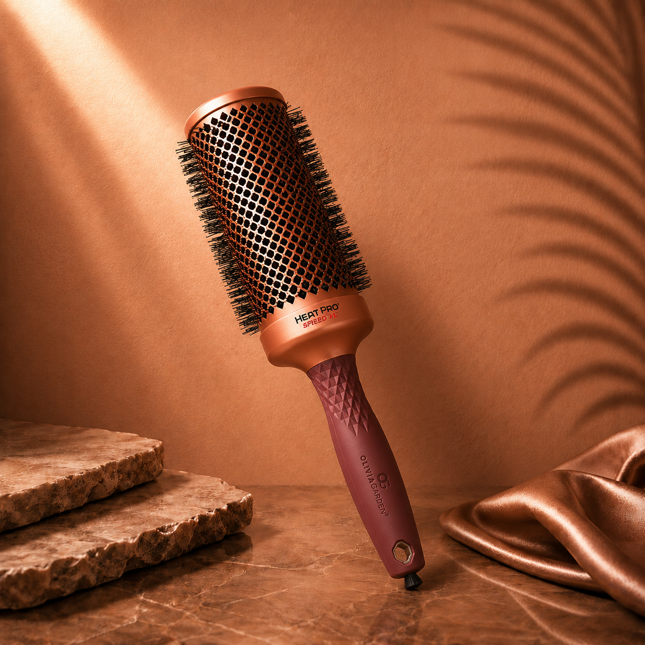 Ds Hair By Dalia HeatPro Speed XL Brush Ritual from Olivia Garden, 62mm professional styling brush with thermal features.