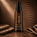 Cadiveu Brazil Cacau Anti-Frizz Shine Serum Ritual bottle with acai fruit illustration for frizz control and shine.