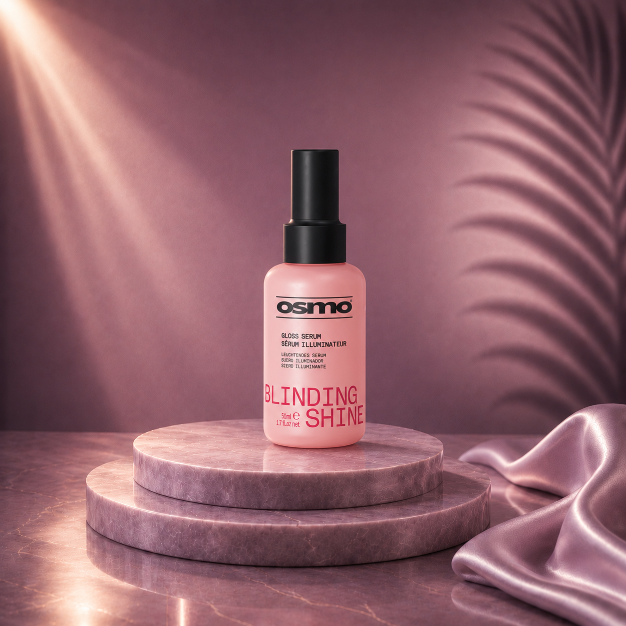 Ds Hair By Dalia Liquid Gloss Serum in 50ml bottle, smooth and shiny serum for hair, with sleek packaging and serum dropper.