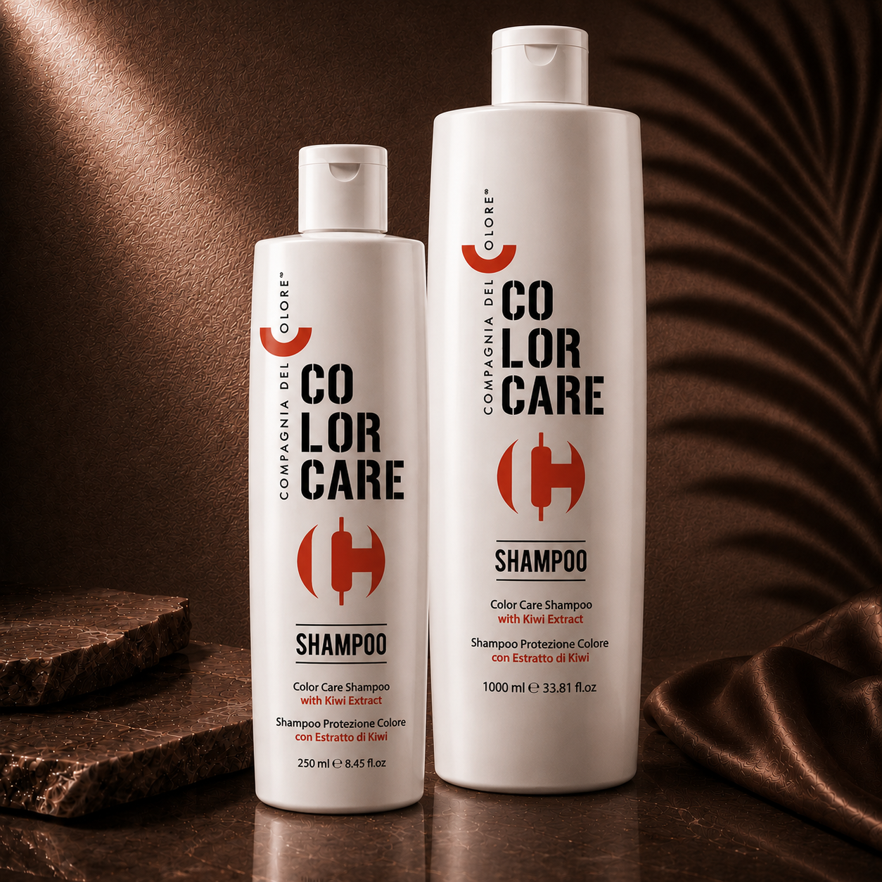 Ds Hair By Dalia Colour Preservation Shampoo Ritual duo, CDC brand, featuring two bottles of hair color protection shampoo.
