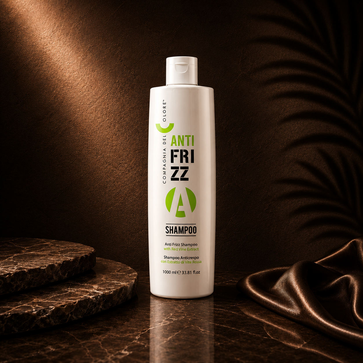 Ds Hair By Dalia Smooth Control Shampoo Ritual CDC, 1-liter bottle showing the sleek frizz-control formula for shiny, manageable hair.