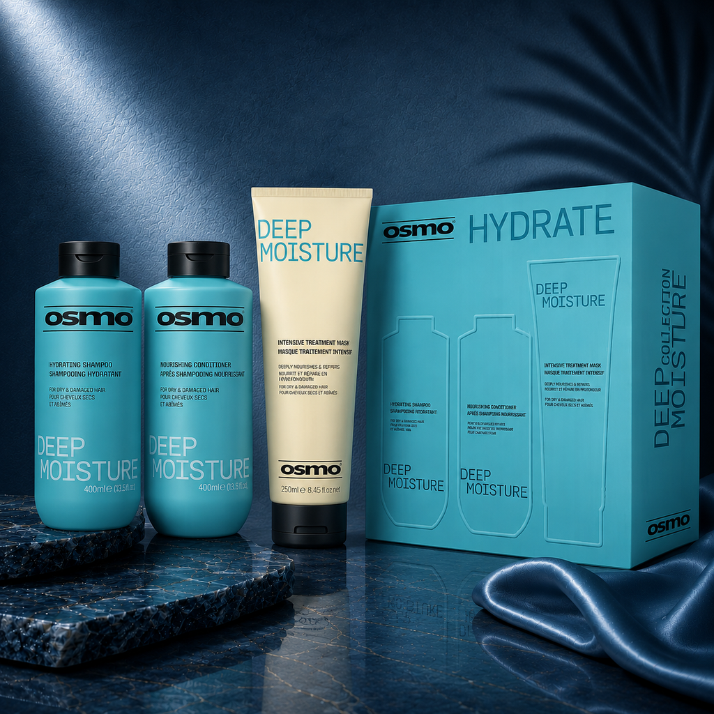 Osmo Moisture Recovery Ritual by Ds Hair By Dalia, front view of the hair care product bottle with branding and label visible.