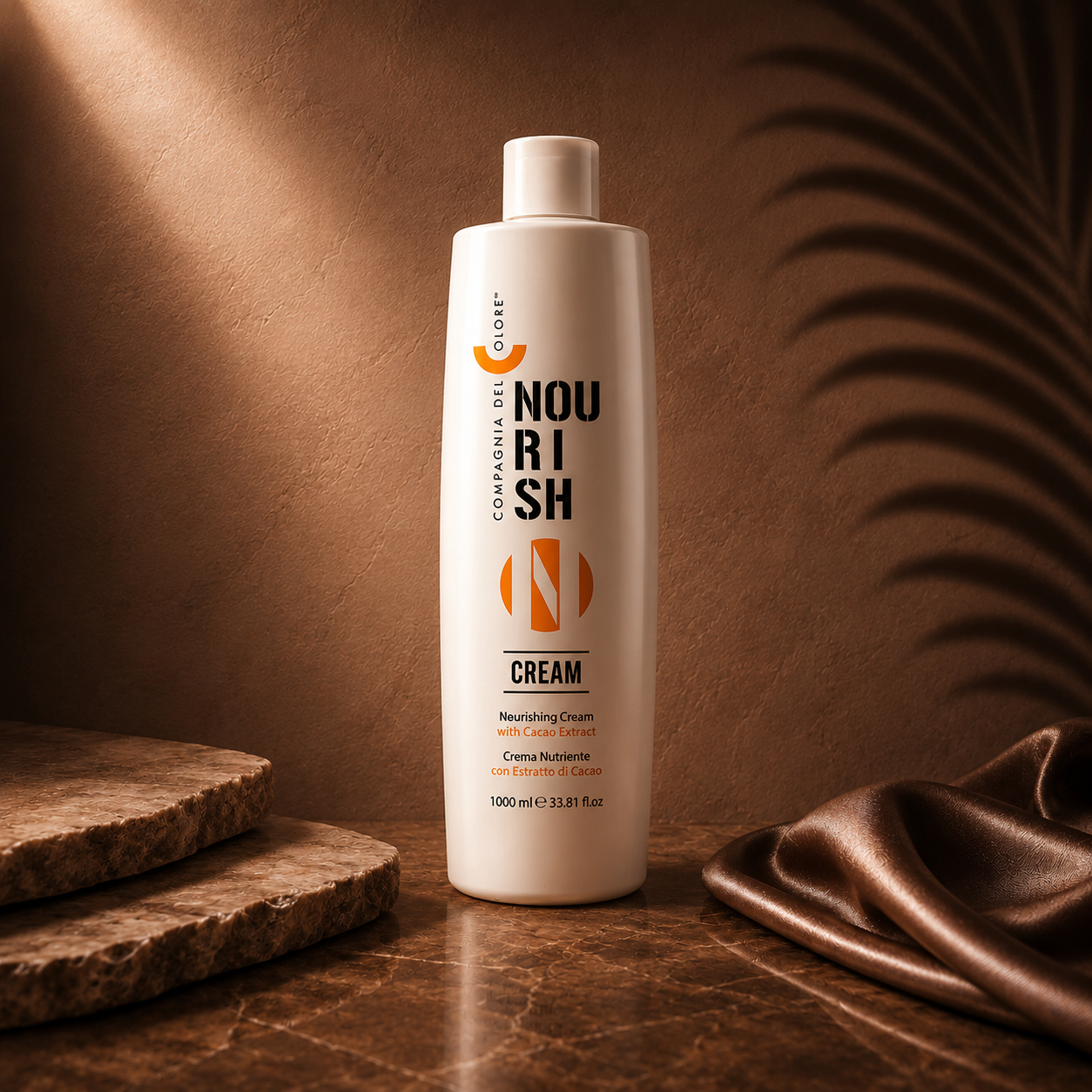 Ds Hair By Dalia Nourishing Silk Conditioner Ritual CDC in a 1-liter bottle, showcasing the creamy, hydrating conditioner for silky hair.