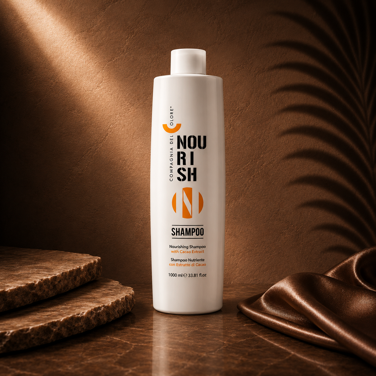 Ds Hair By Dalia Daily Nourish Shampoo Ritual CDC in 1-liter bottle, featuring nourishing formula and sleek packaging.