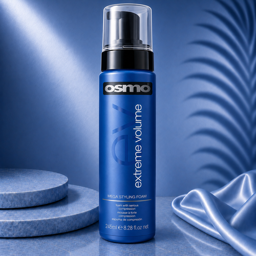 Osmo Ds Hair By Dalia Extreme Volume Mousse 245ml bottle with pump for adding lift and fullness to hair