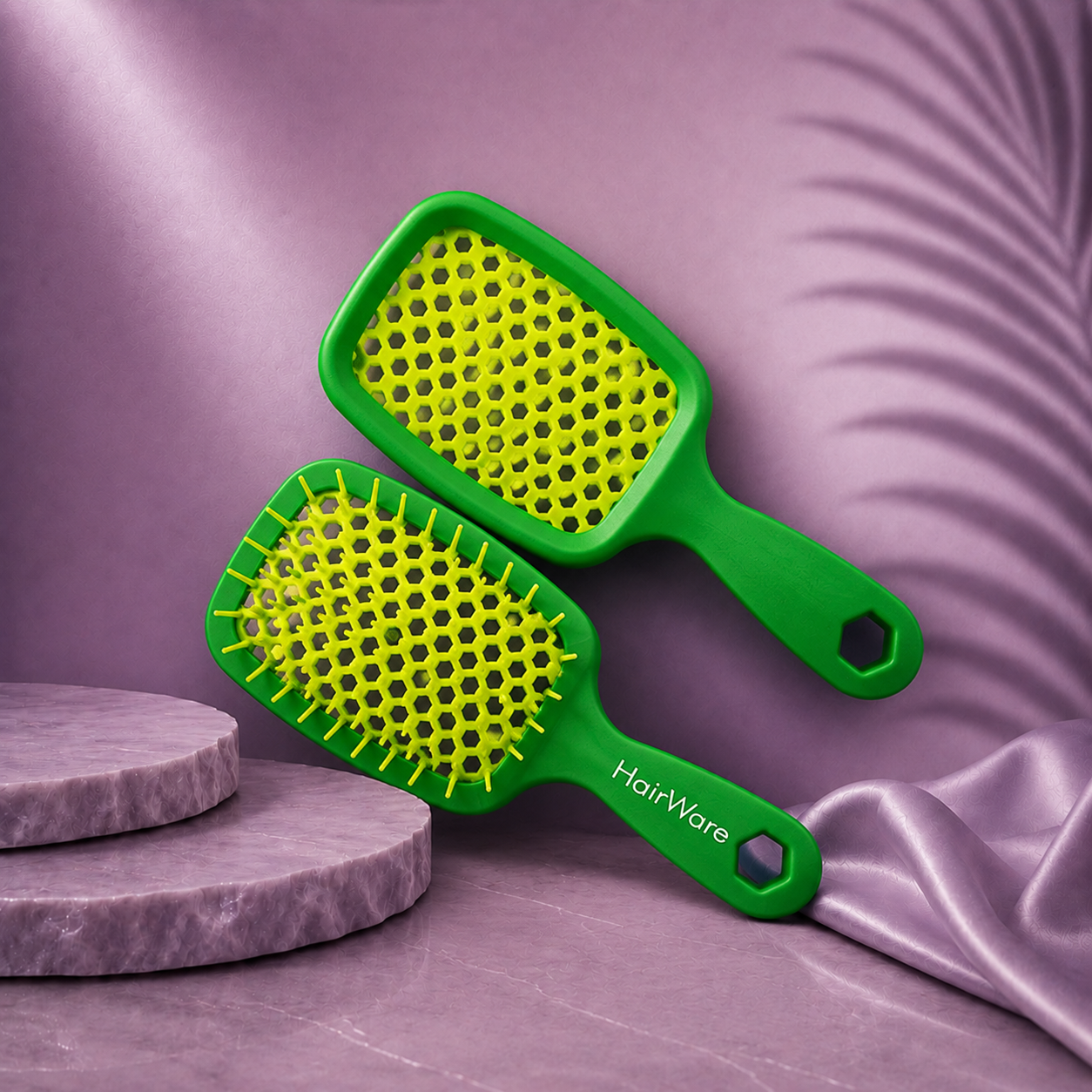Wet brush from Ds Hair By Dalia's Effortless Brush Ritual collection, designed for gentle detangling and smooth hair care.