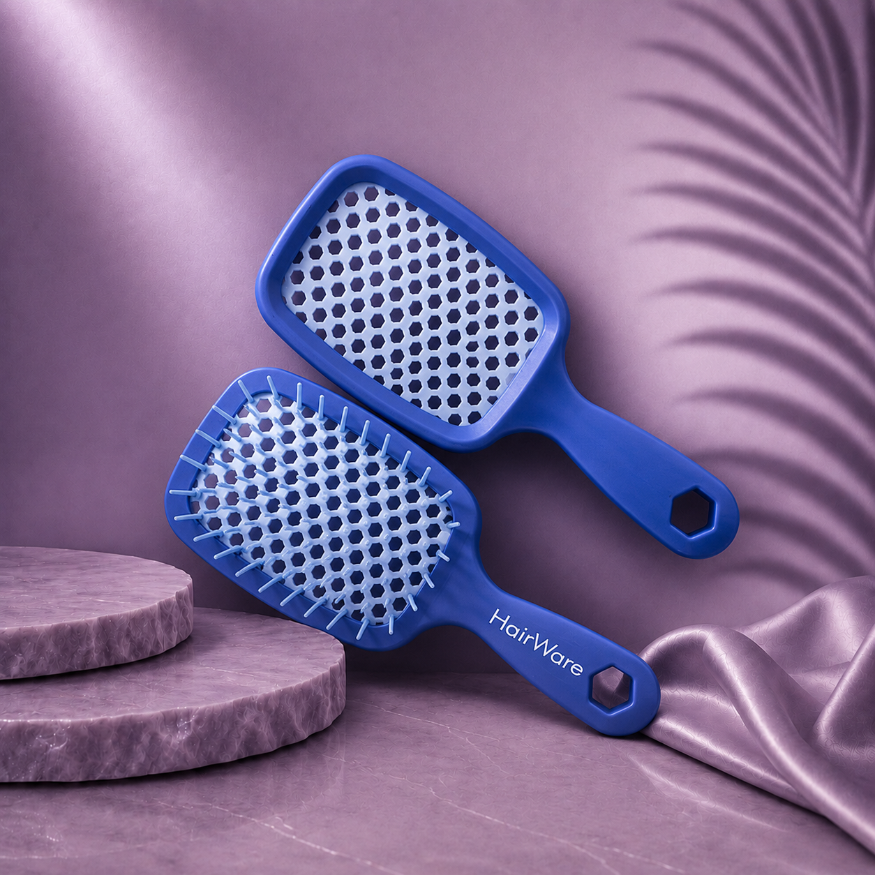Ds Hair By Dalia Effortless Brush Ritual hairbrush with colorful bristles, designed for smooth and gentle hair styling.
